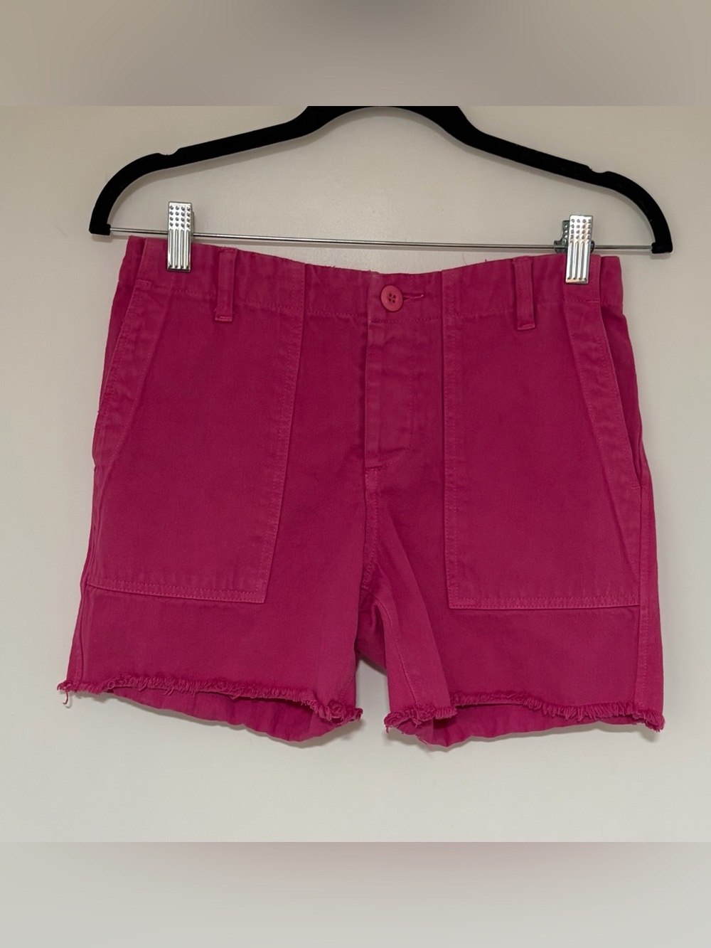 Le Superbe Women’s Pink Raw Hem Shorts Size 2